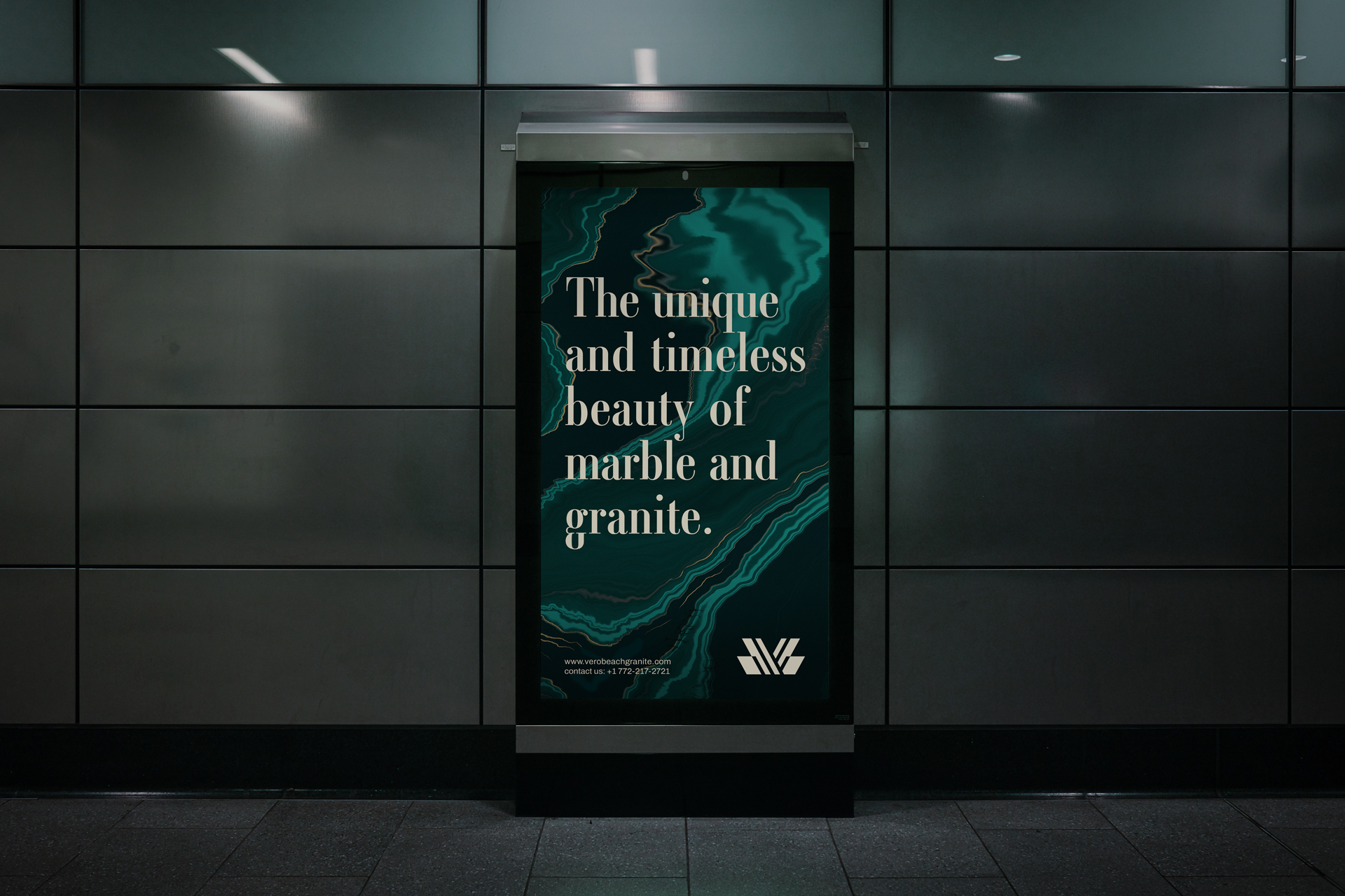 VI品牌设计：“抽象化”——VeroBeachMarbleGranite大理石品牌
