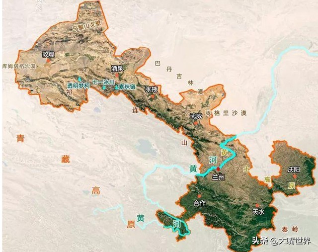 甘肃版图最窄处在哪里,甘肃省地图最窄处多少公里