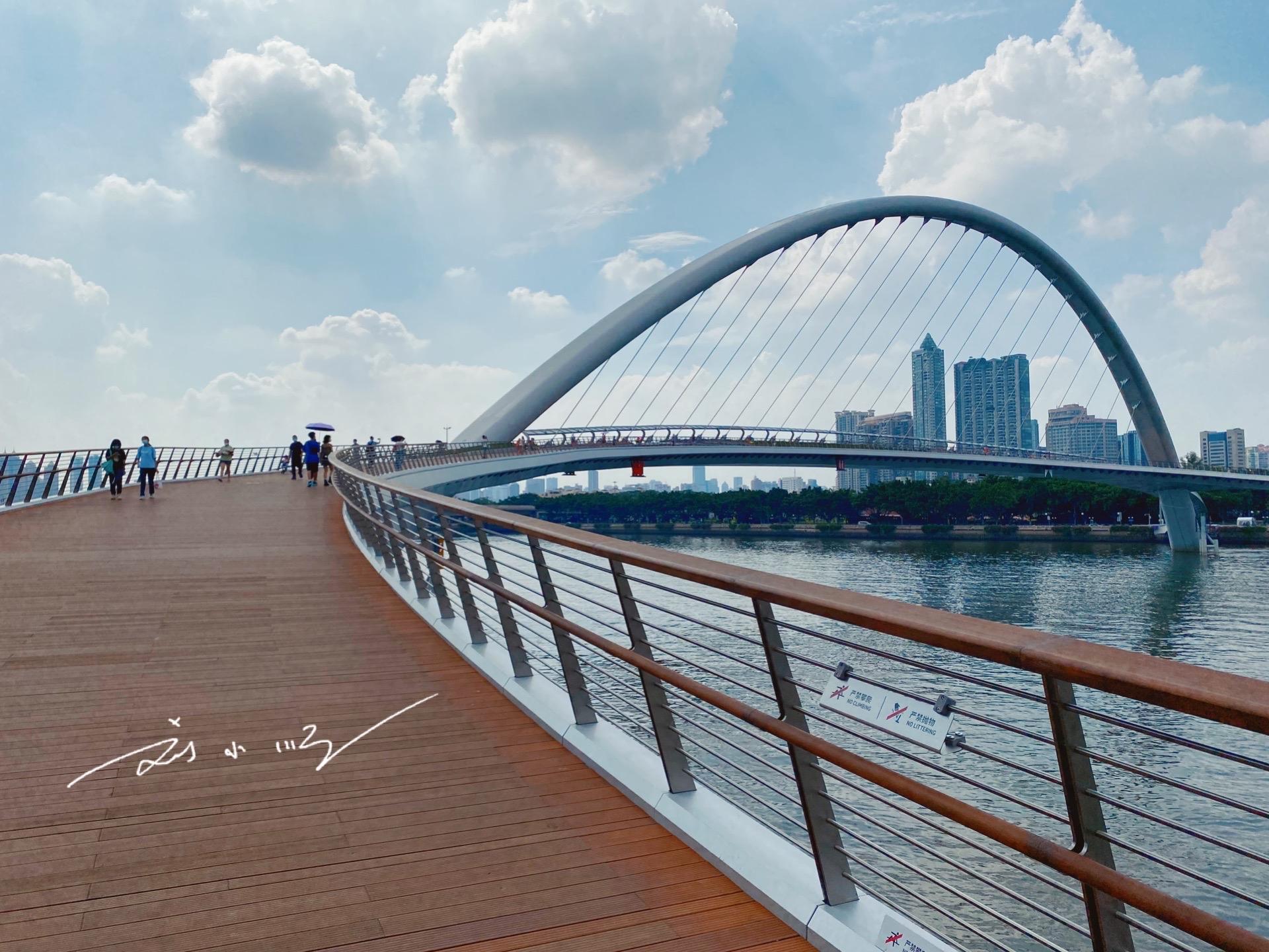 广州海心桥与普通桥有什么区别,广州海心桥全长