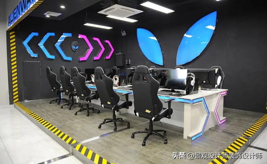 网咖网吧设计案例效果图,网吧设计效果图