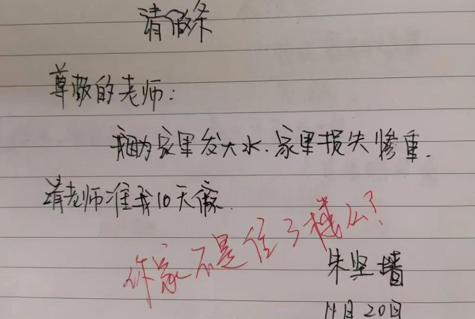 揭秘小学生奇葩写请假条,小学生奇葩请假条