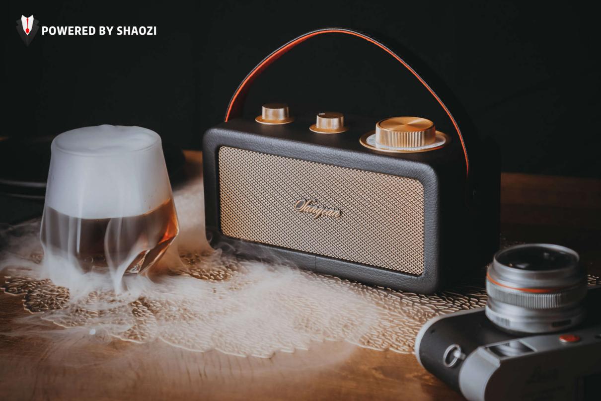 国货之光蓝牙音箱,山进M1复古蓝牙音箱