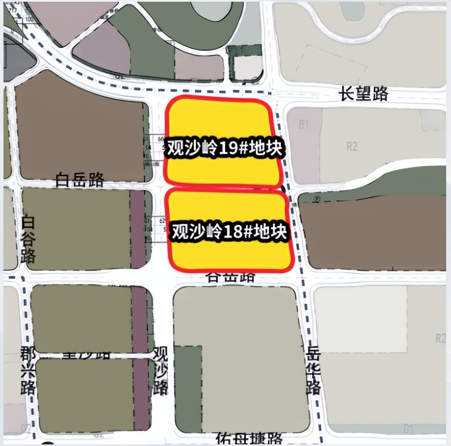 长沙观沙岭片区地块,长沙十大地块排名表