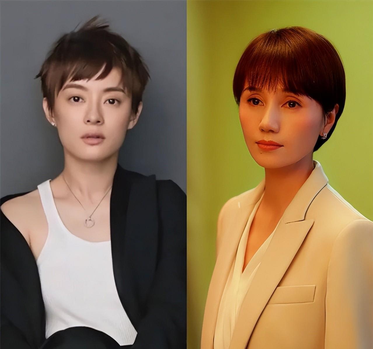 40岁的女人适合齐刘海袁泉发型吗,袁泉短发流行发型