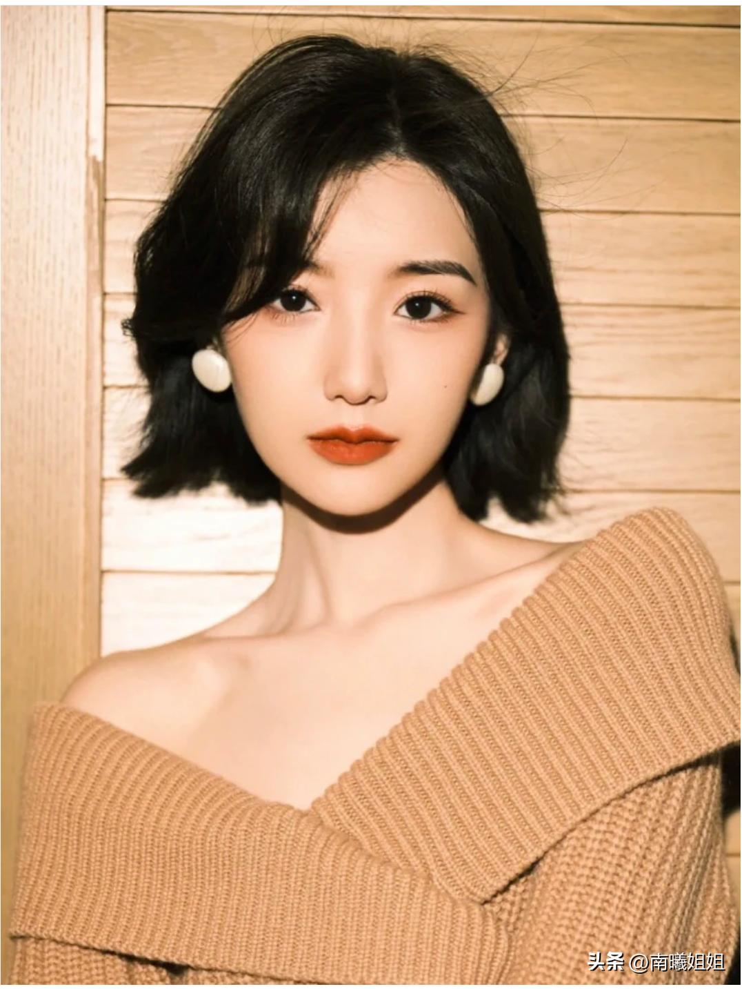 南宁宋慧乔同款齐耳短发,2019锁骨发型圆脸减龄