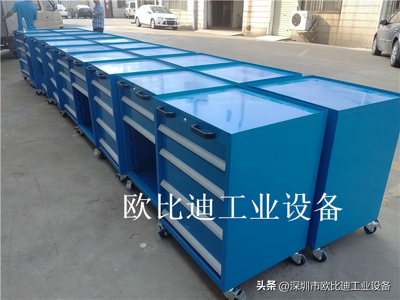 车间工具推车、五金工具周转车生产厂家双层手推车