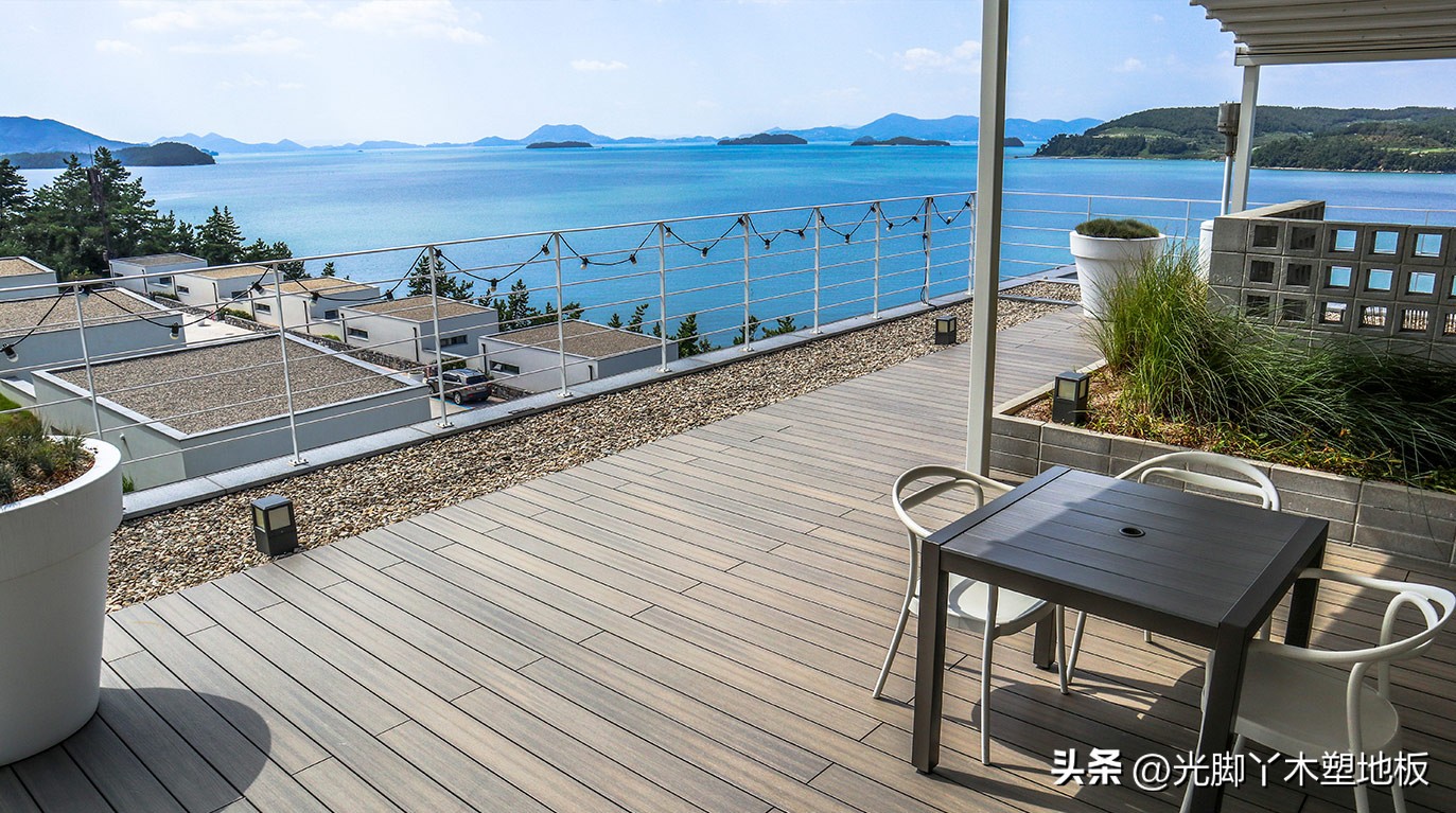 塑木地板效果图庭院,为什么别墅地面一定要用大理石