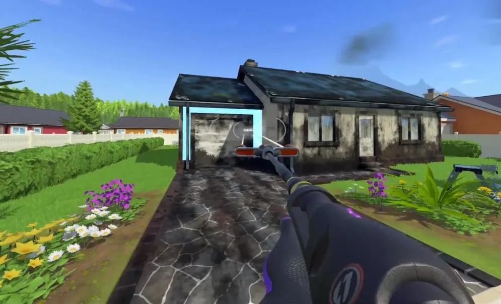 高压水枪强迫症解压视频,小游戏高压水枪