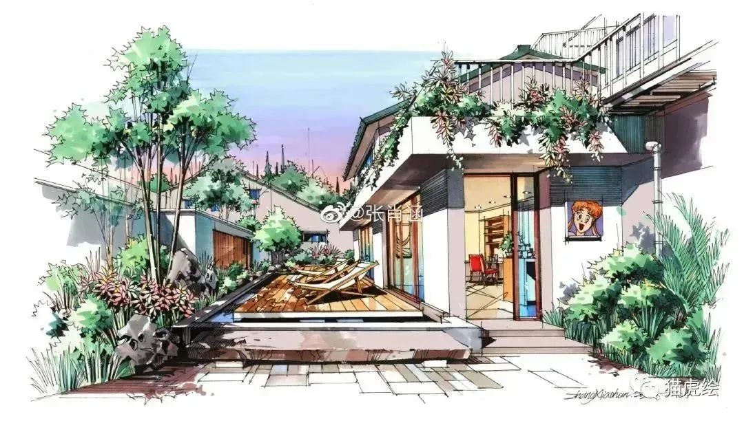 猫虎画,猫虎绘画