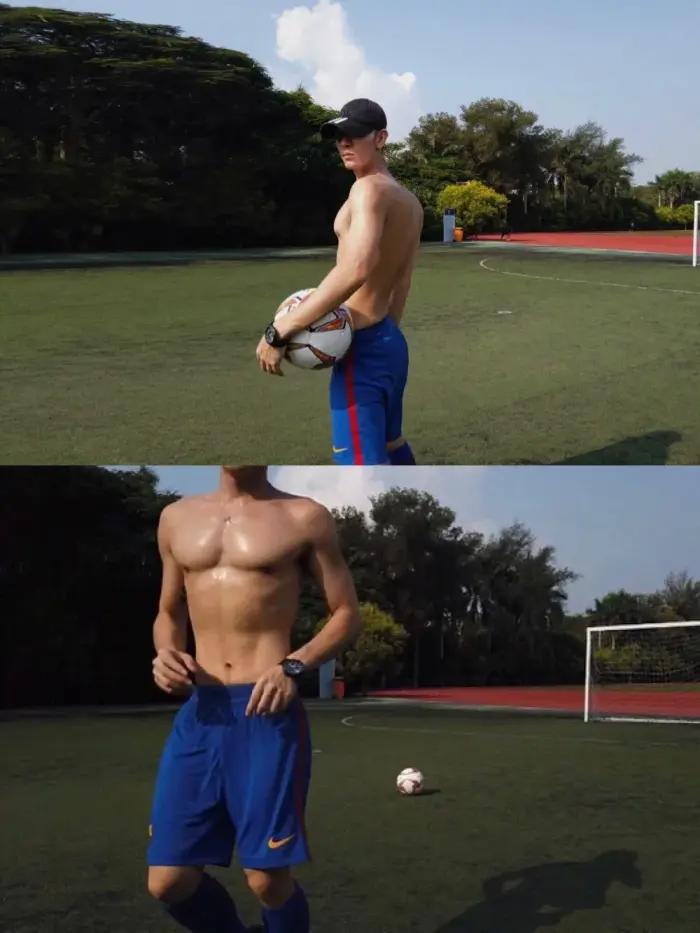 高颜值腹肌小狼狗照片,腹肌小狼狗照片帅气露脸