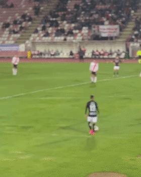 狗子突然冲进足球场，霸占足球中断比赛，但结局很可爱！