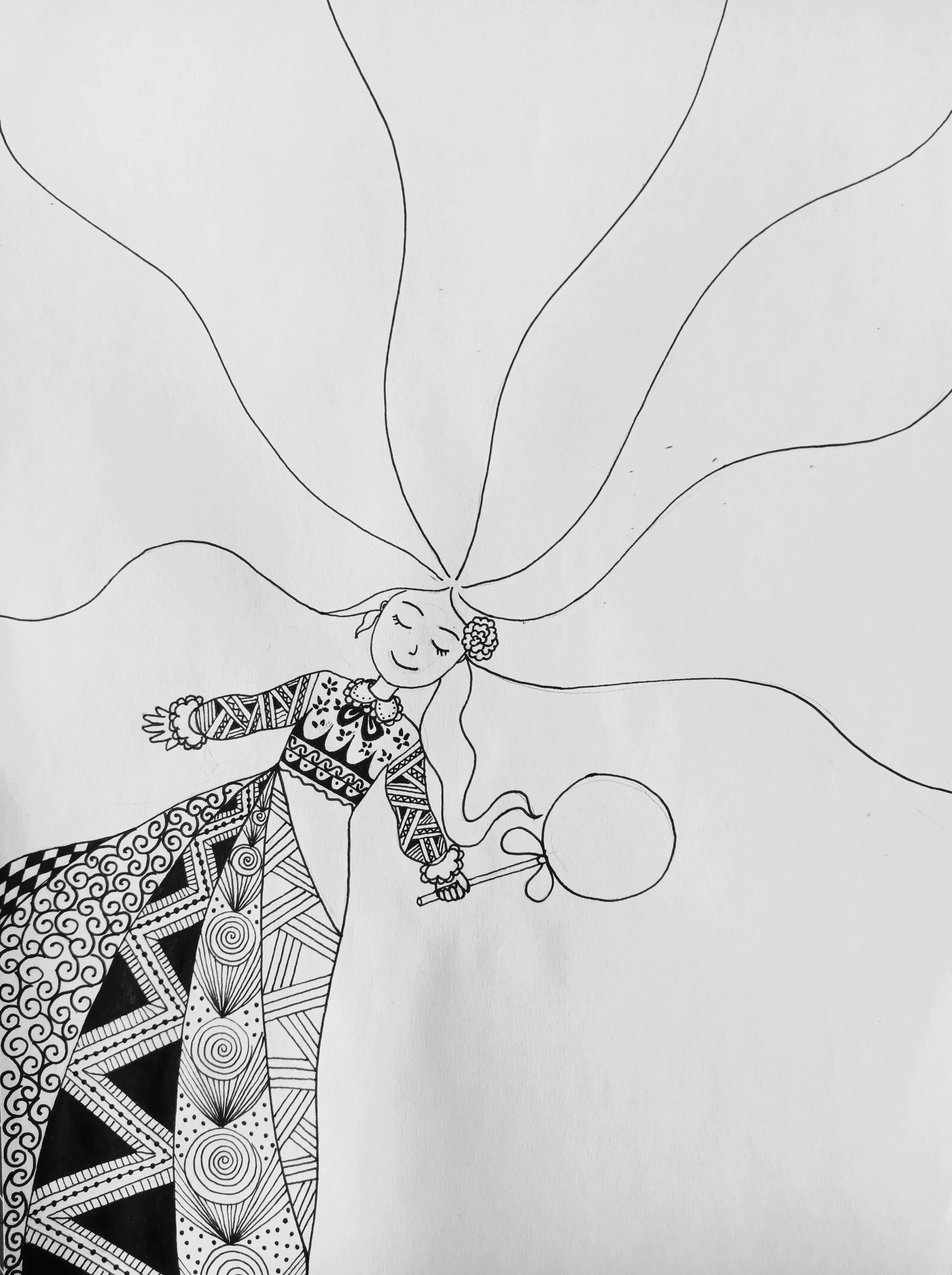 教你怎么画一个在吃棒棒糖的女孩,动漫棒棒糖绘画教程