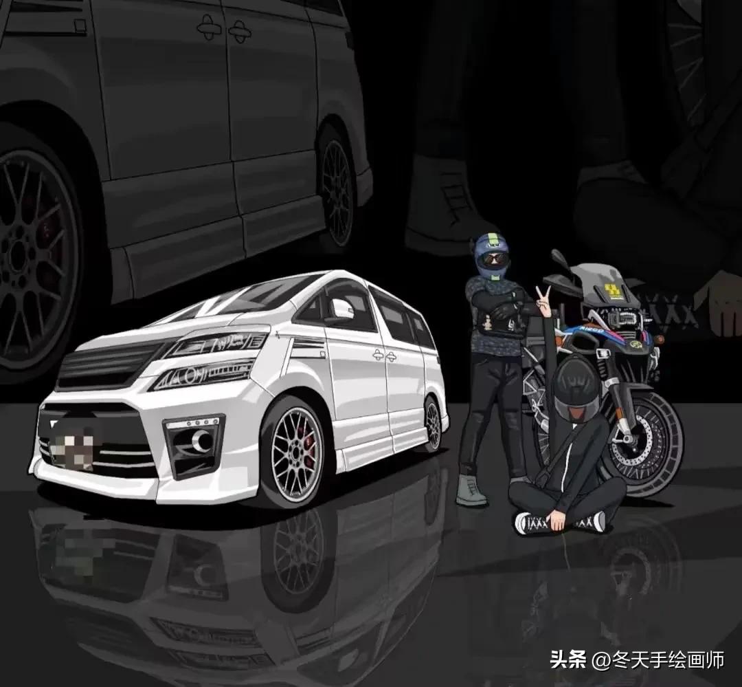 制作自己和车的漫画头像,怎么弄漫画汽车头像