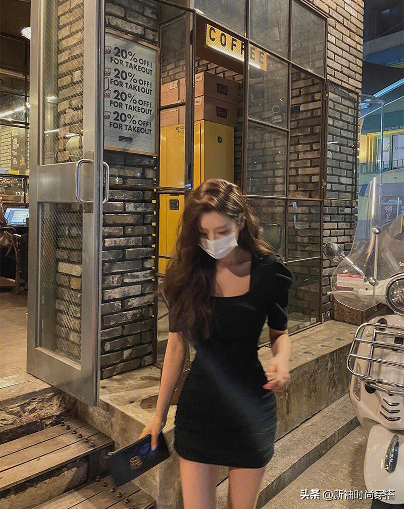 跟ins博主学穿搭夏,穿搭泡泡袖连衣裙