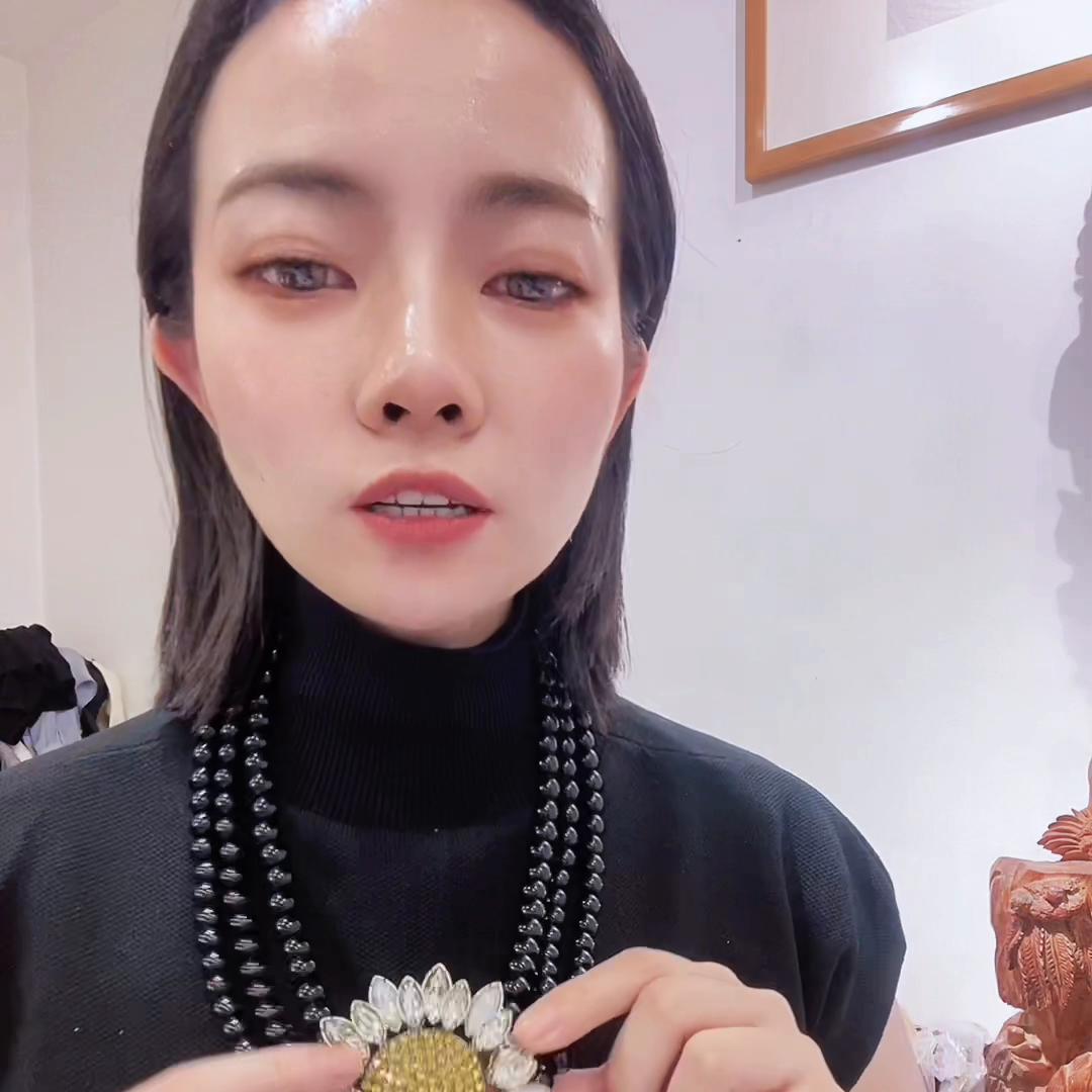 新款来袭，向日葵项链套装#高端轻奢