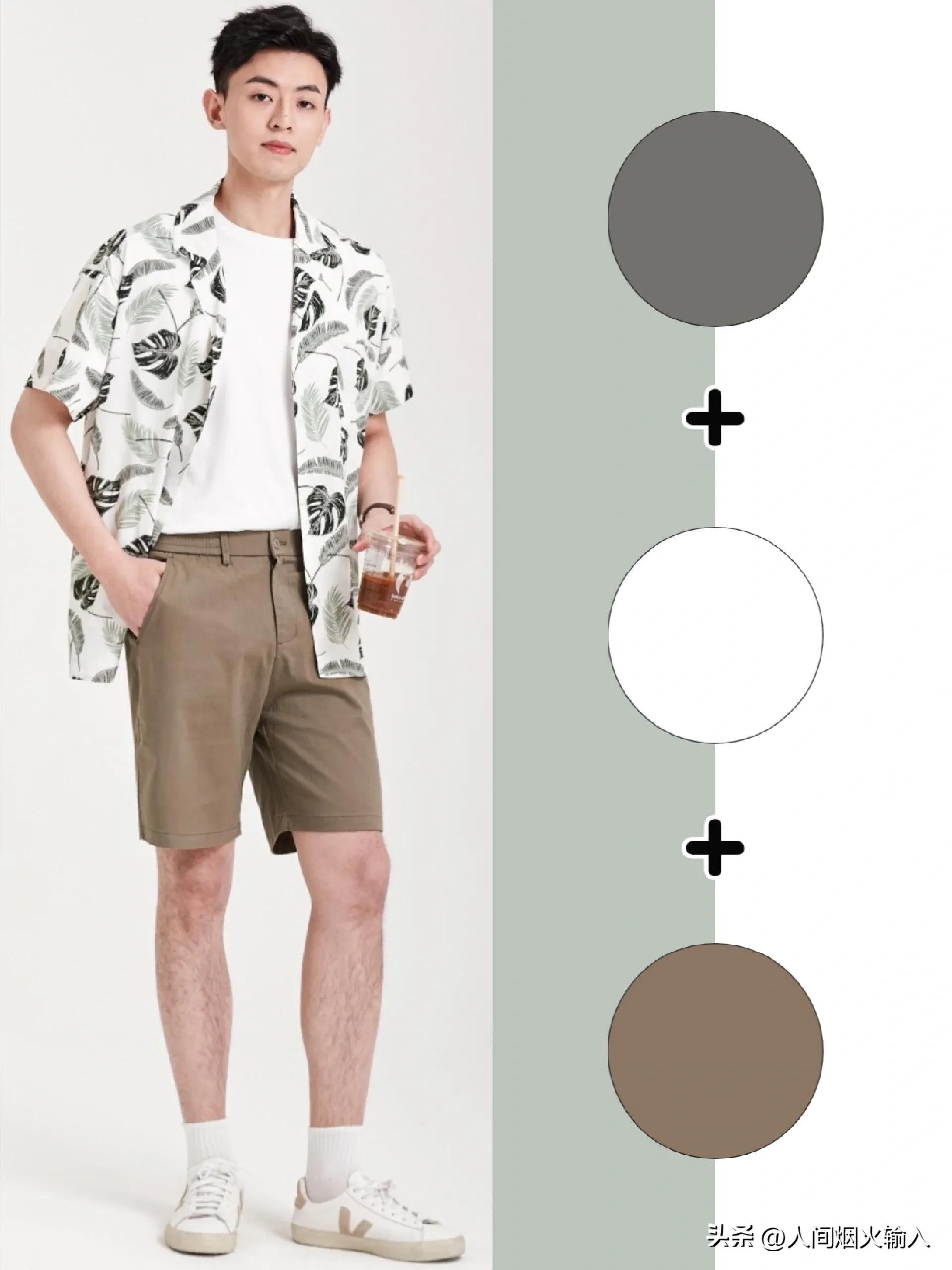 雅痞型男夏季穿搭,潮男穿搭高级感痞帅夏天