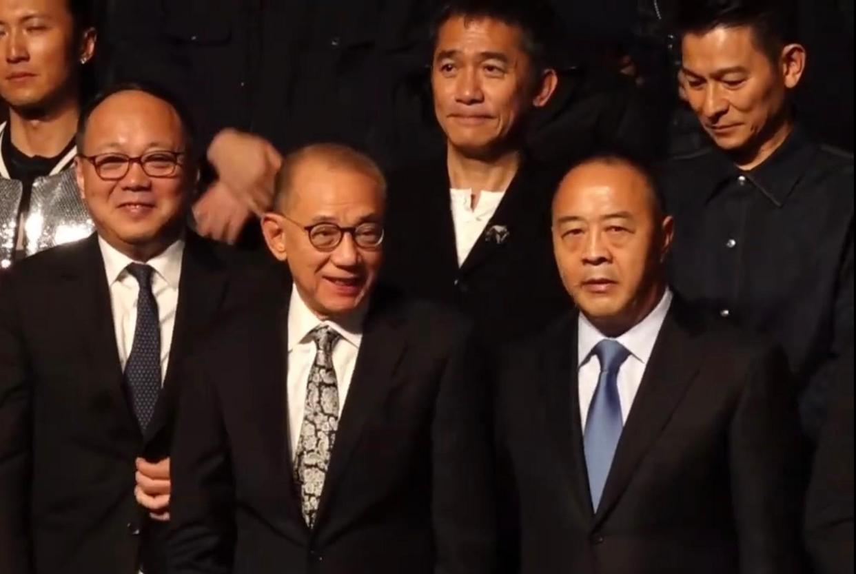 梁朝伟刘德华谢霆锋电影,最新梁朝伟刘德华谢霆锋合影