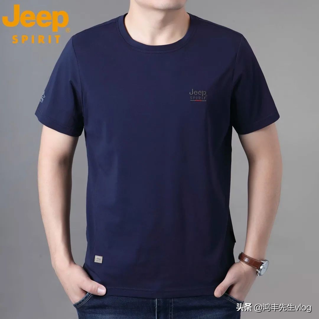 jeep短袖t恤专卖店男装翻领,jeep短袖t恤男纯棉官方正品