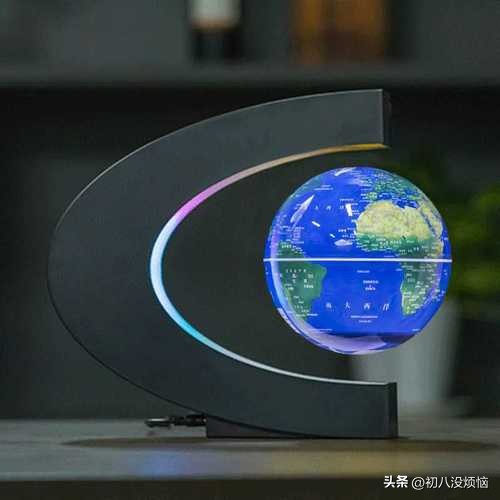 磁悬浮地球仪灯超大号,发光磁悬浮地球仪180度