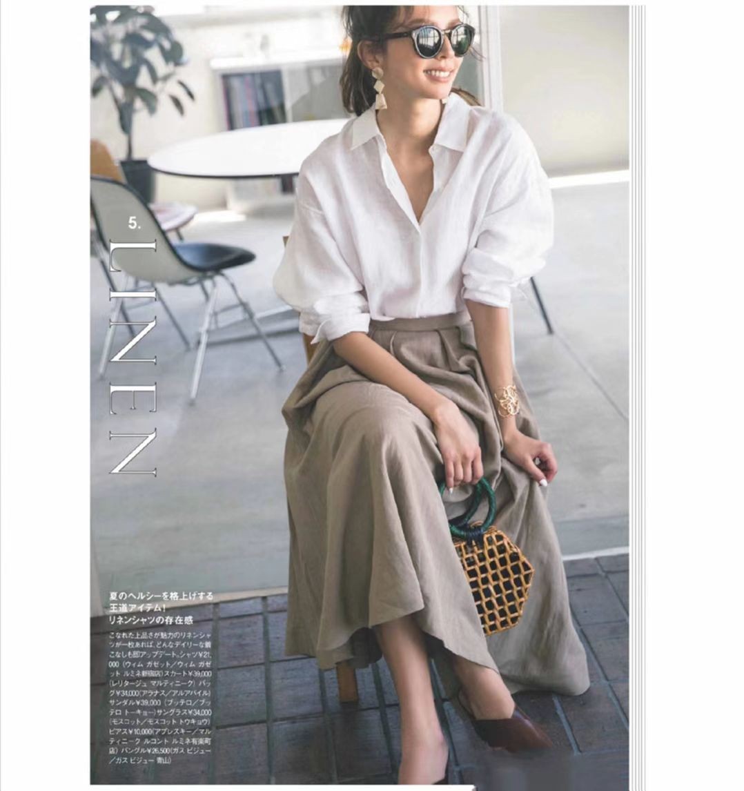 格子衬衣穿搭牛仔半裙女秋冬,衬衫半裙高级气质又有女人味