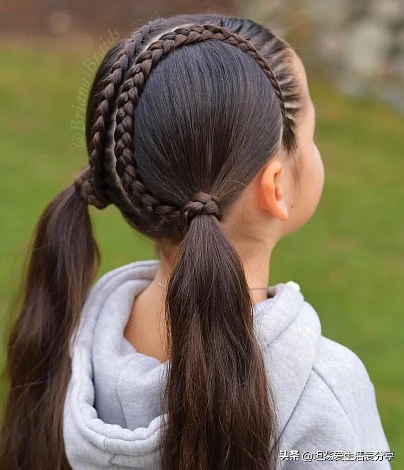 简易又日常的儿童编发,仙气十足的简单编发儿童女