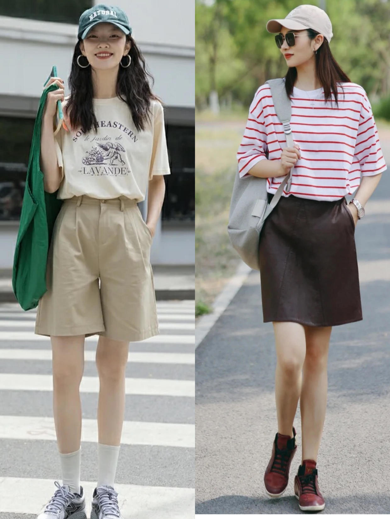 牛仔裤半身裙夏季怎么搭配,中长款t恤裙搭配牛仔裤直筒裤