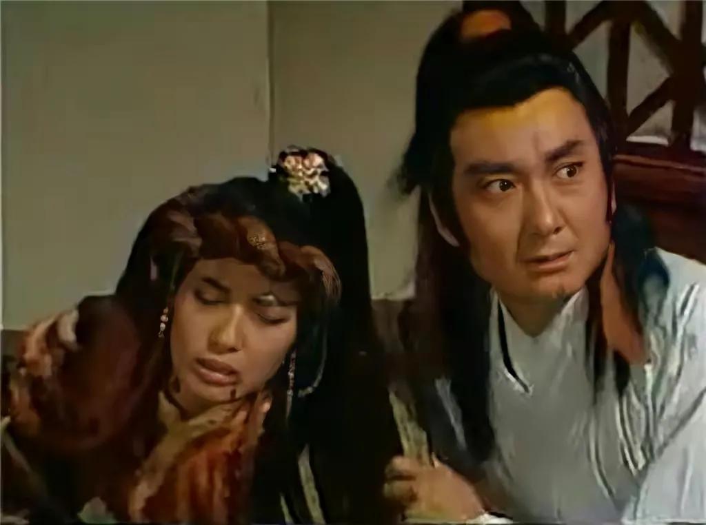 木婉清摘面纱,木婉清面纱被吹落的画面