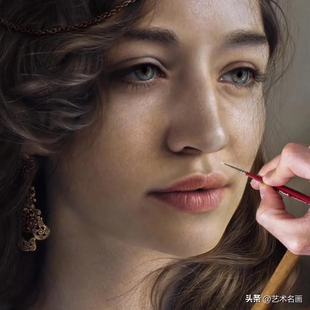 写实派世界人物油画名画,马可格拉西超写实油画