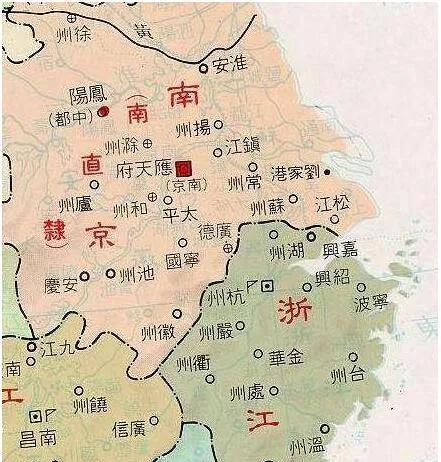 明朝南直隶省会,明朝南直隶归谁管