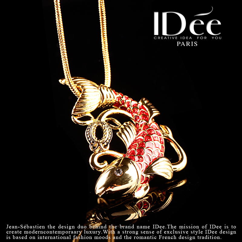 春夏时尚珐琅项链,珐琅彩项链女款