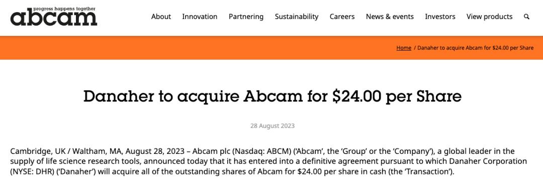 丹纳赫收购思拓凡,丹纳赫收购ge