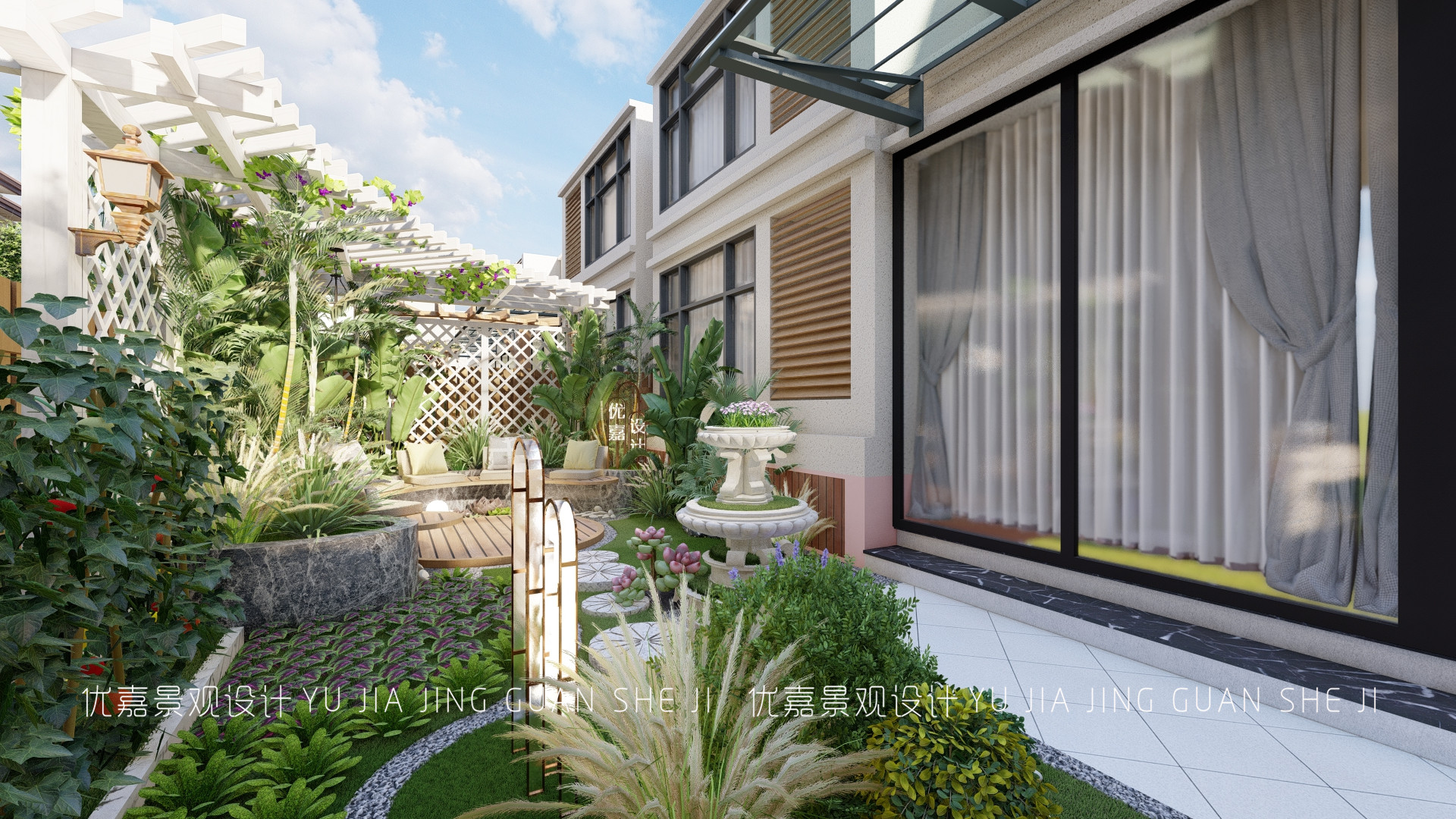 2.5米宽8米长的小院设计效果图,长9米宽4米小院如何设计