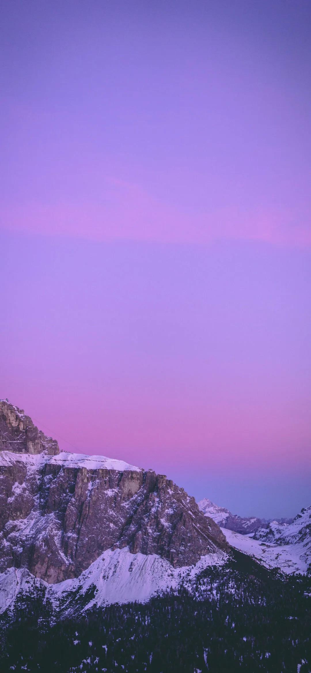 治愈系紫色手机壁纸,主屏和锁屏壁纸一对紫色