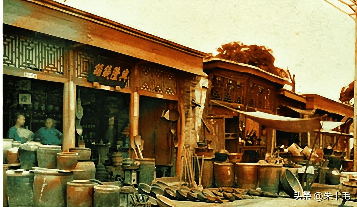 晚清小脚女子彩色老照片,晚清地主婆老照片