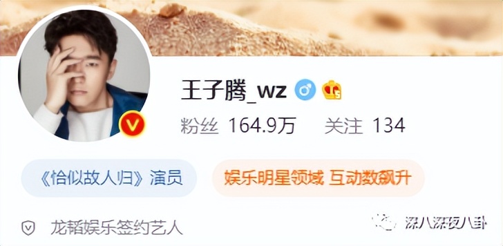 王子腾是几线演员,王子腾下一部戏