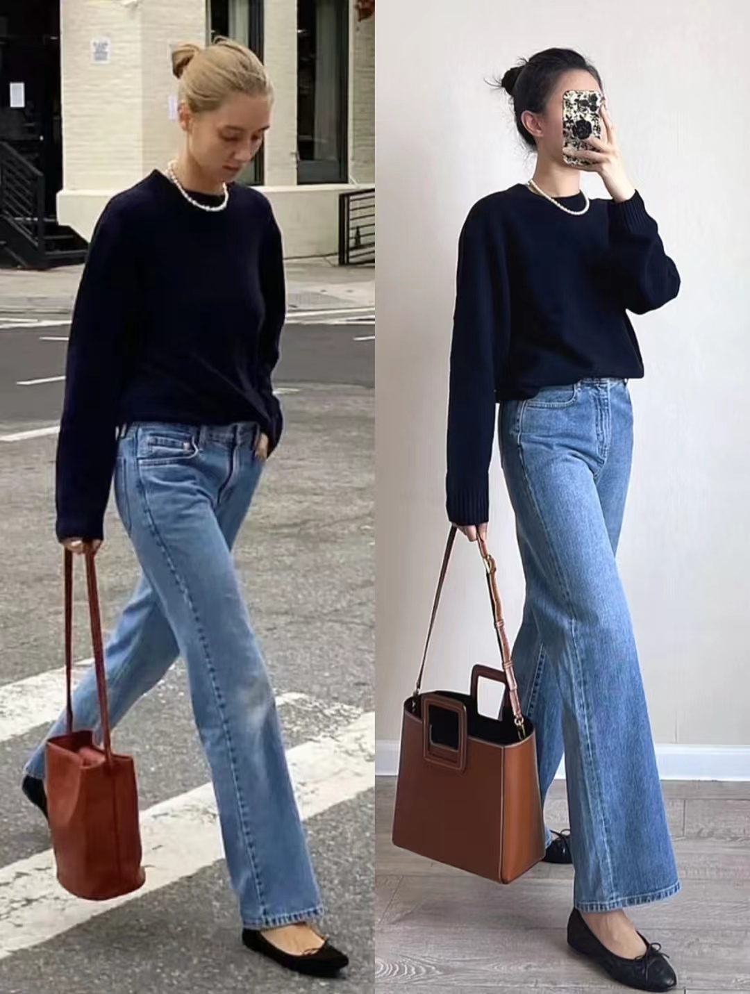 直筒牛仔裤搭配衣服视频大全,2021年直筒牛仔裤衣服搭配