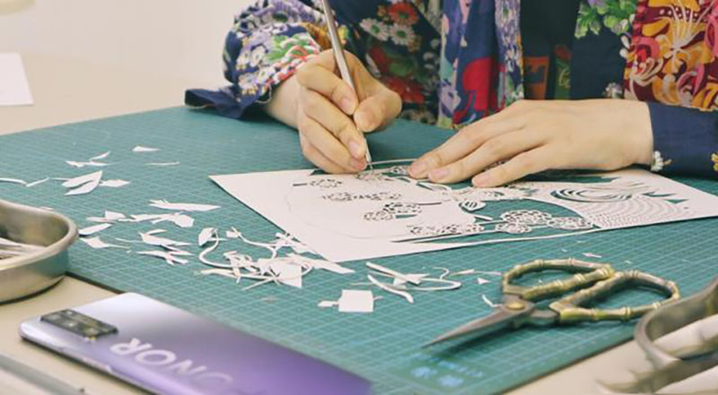 90后剪纸艺术家陈粉丸作品,陈粉丸作品制作