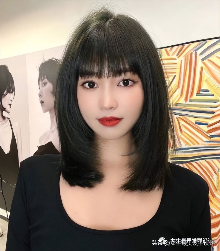 高冷齐肩发又酷又飒图片,超a超飒的女生齐肩短发