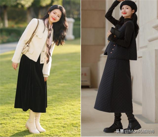 适合小个子显瘦又好看秋冬长裙,半身裙长裙显瘦推荐