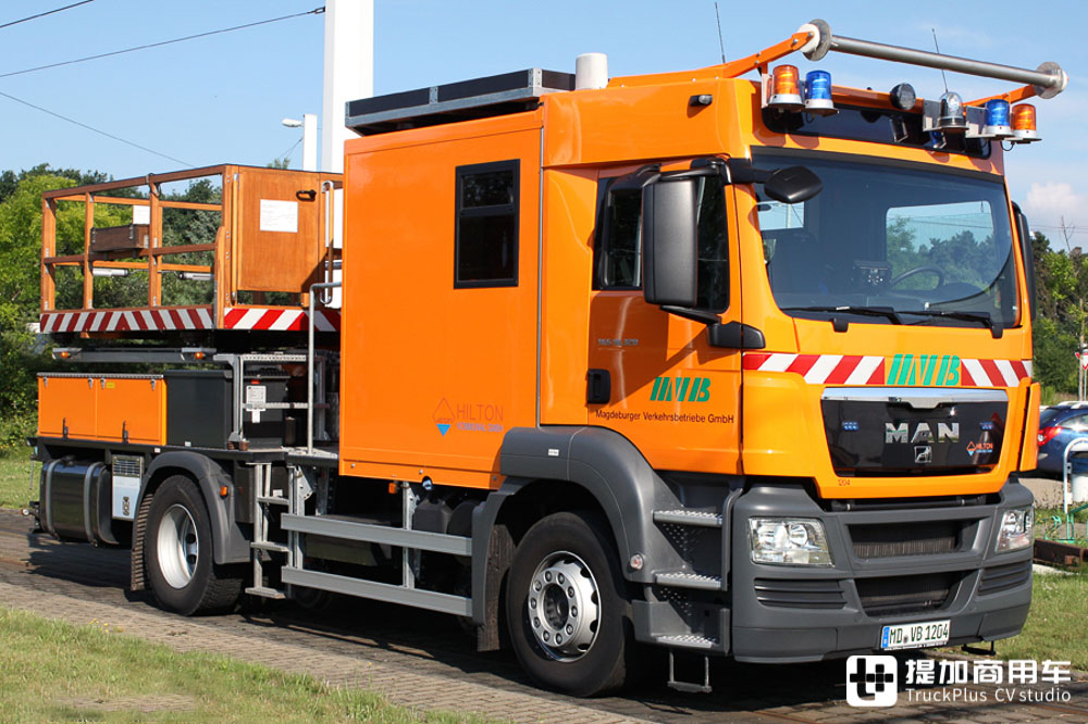 轨交运行守护神，极其罕见的曼恩TGS接触网检修车实拍