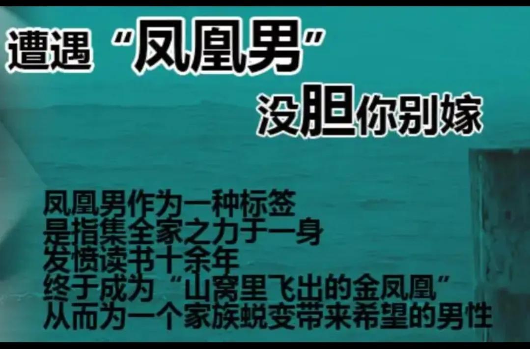 凤凰男软饭硬吃完结,软饭硬吃的凤凰男家庭