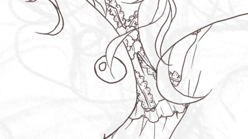 花边褶皱怎么画,procreate褶皱花边