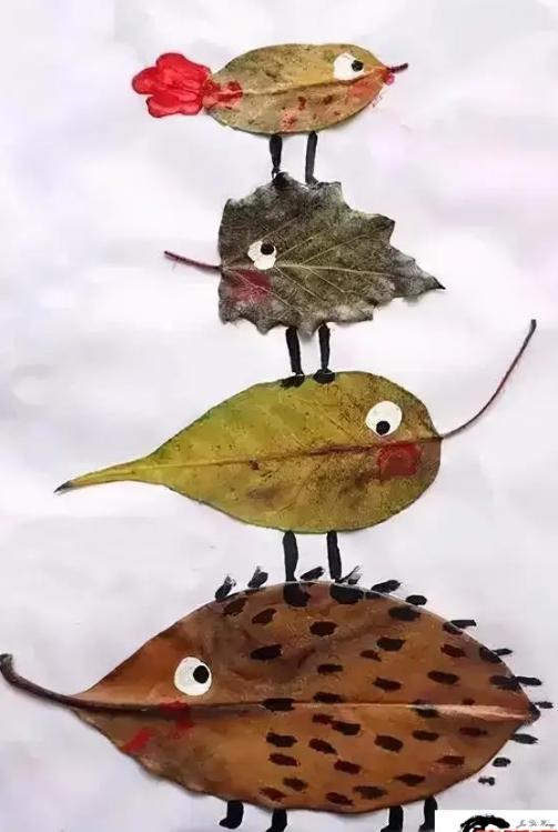 用落叶做一幅秋天的画,用水粉落叶做一幅秋天的画