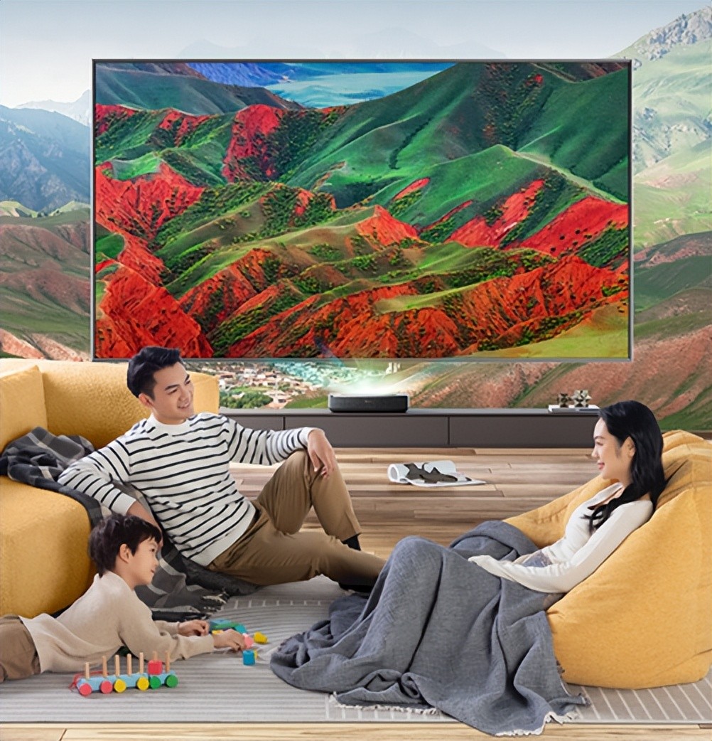 峰米激光电视4kmax近光护眼功能,激光电视护眼之王