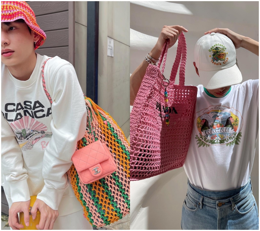 粉色系甜酷风穿搭男,粉色系极简穿搭男生