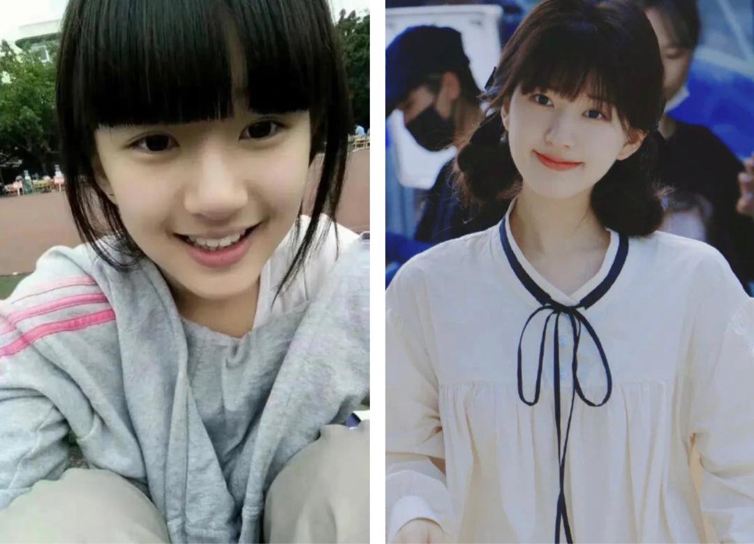 女生齐刘海和中分哪个更减龄,2021减龄最火发型齐刘海