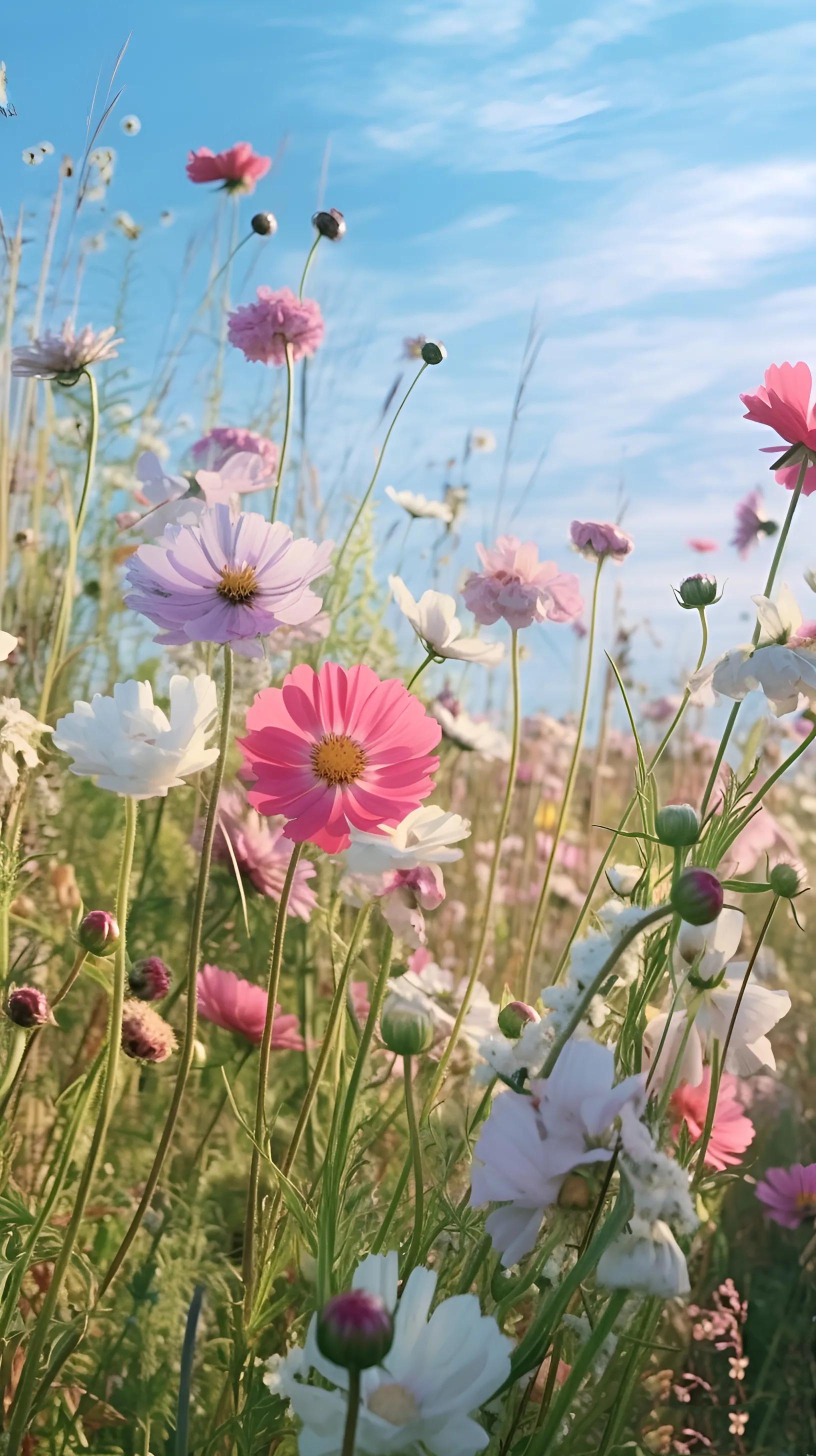 秋天粉色的花朵图片唯美,夏季最美的花朵图片