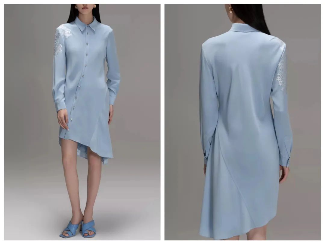 孟晚舟紫色连衣裙,孟晚舟蓝色连衣裙