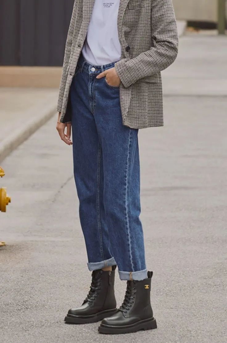 穿长裤显腿长的小白鞋,百搭鞋子秀气显脚小短靴