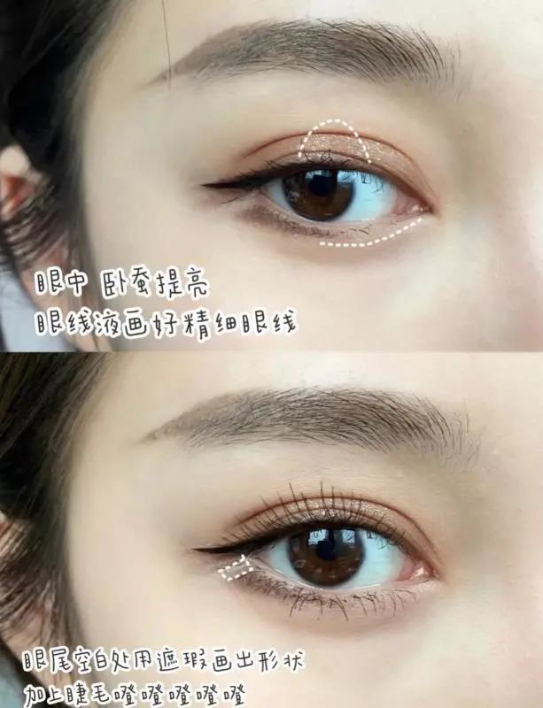 下眼睑画法初学者练习,各种眼型的下眼睑画法